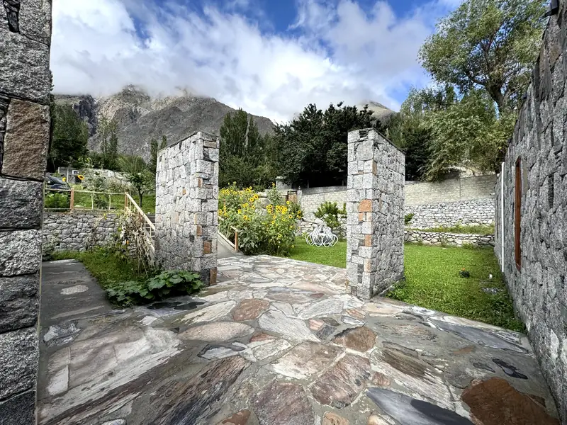 Stone gateway into the garden